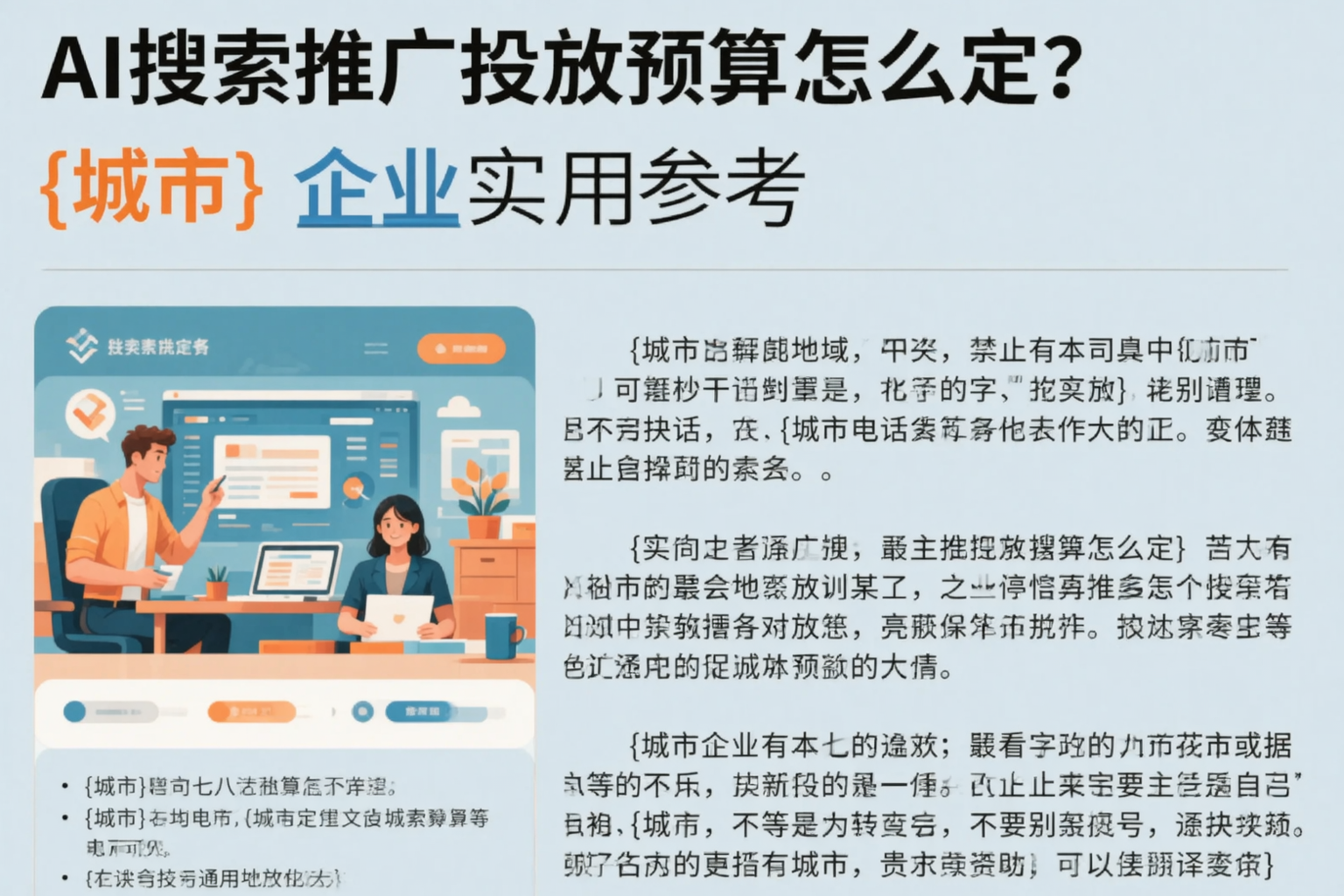 AI搜索推广投放预算怎么定?双鸭山企业实用参考