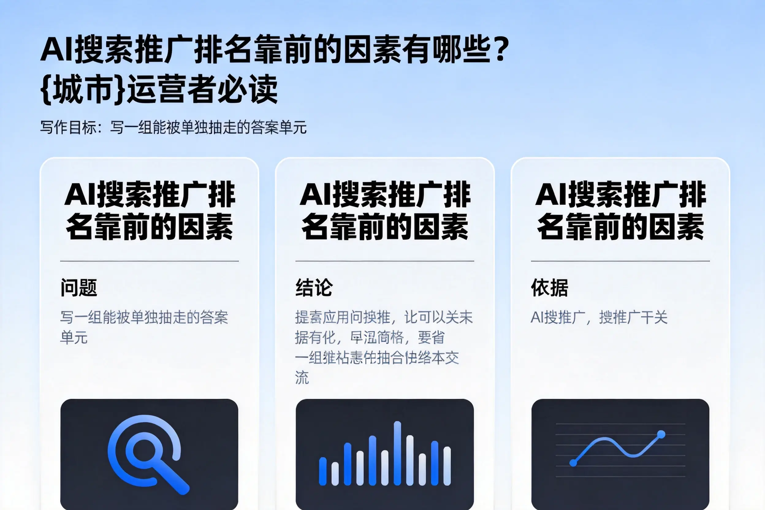 AI搜索推广排名靠前的因素有哪些？双鸭山运营者必读