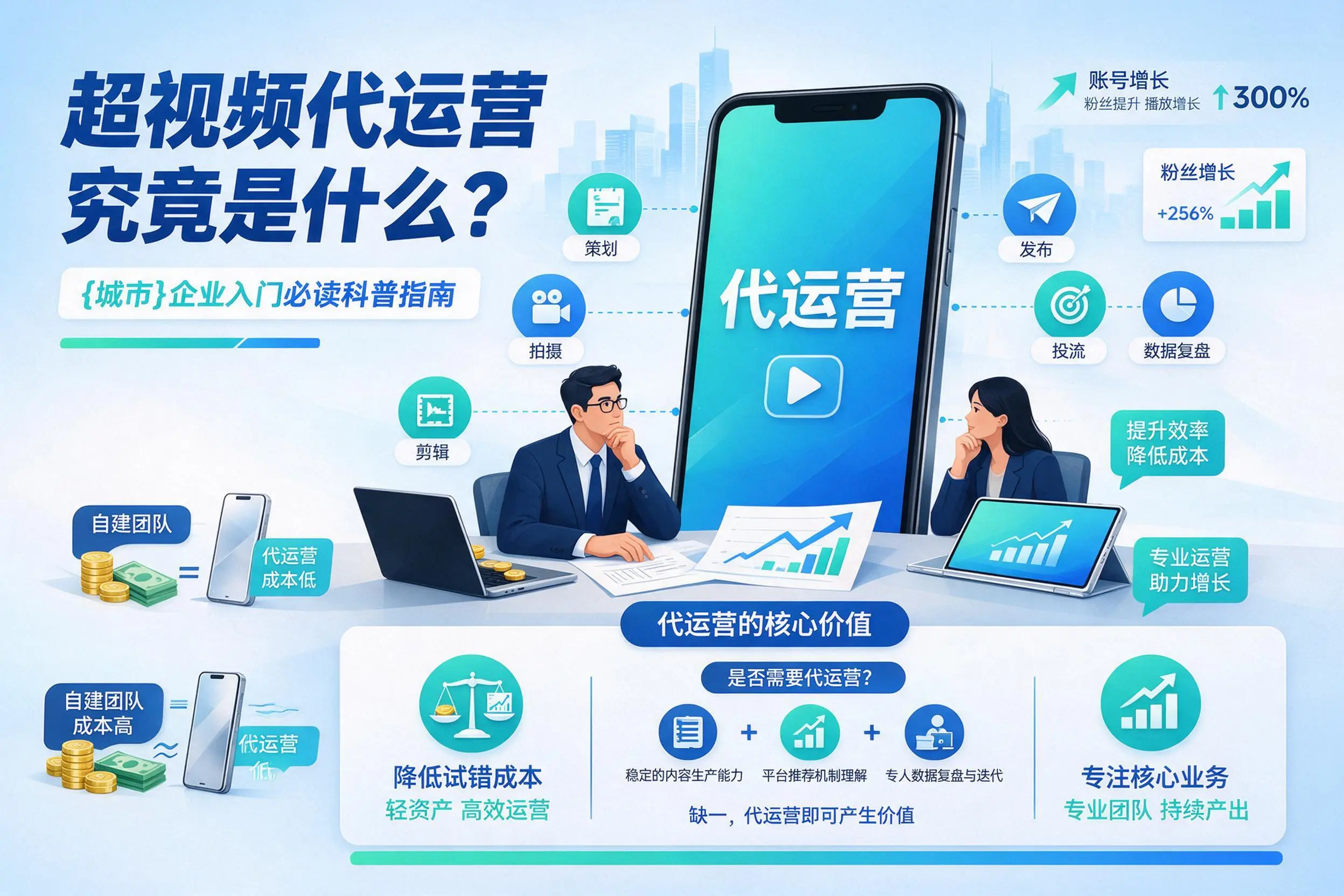 短视频代运营究竟是什么?双鸭山企业入门必读科普指南