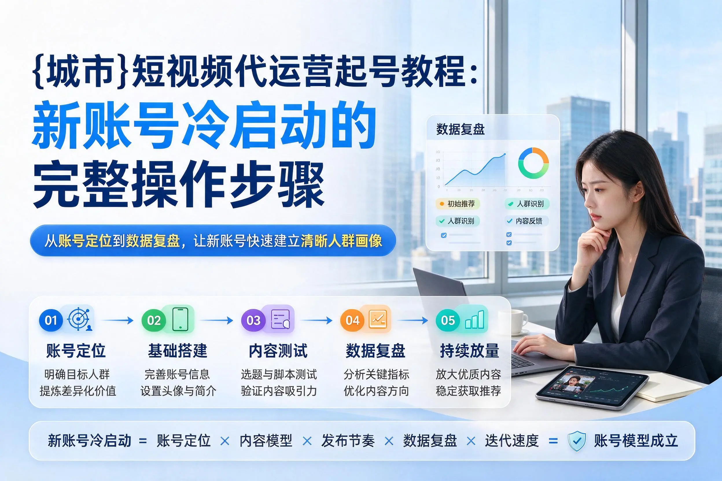 双鸭山短视频代运营起号教程:新账号冷启动的完整操作步骤