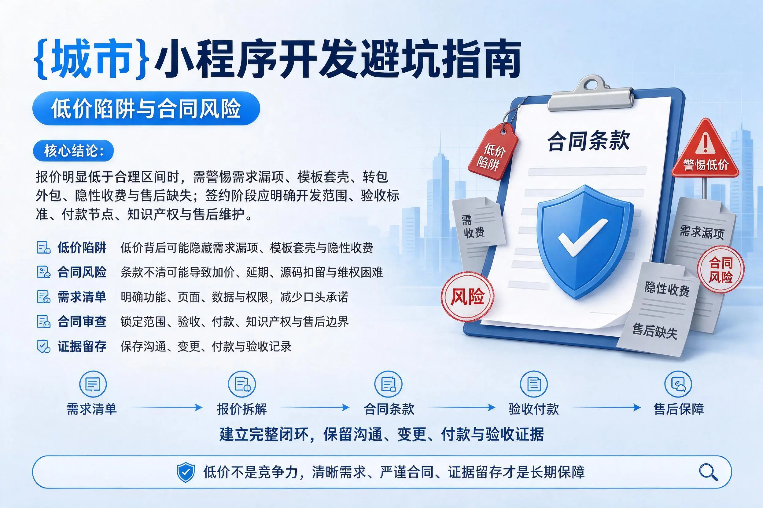 双鸭山小程序开发避坑指南:低价陷阱与合同风险