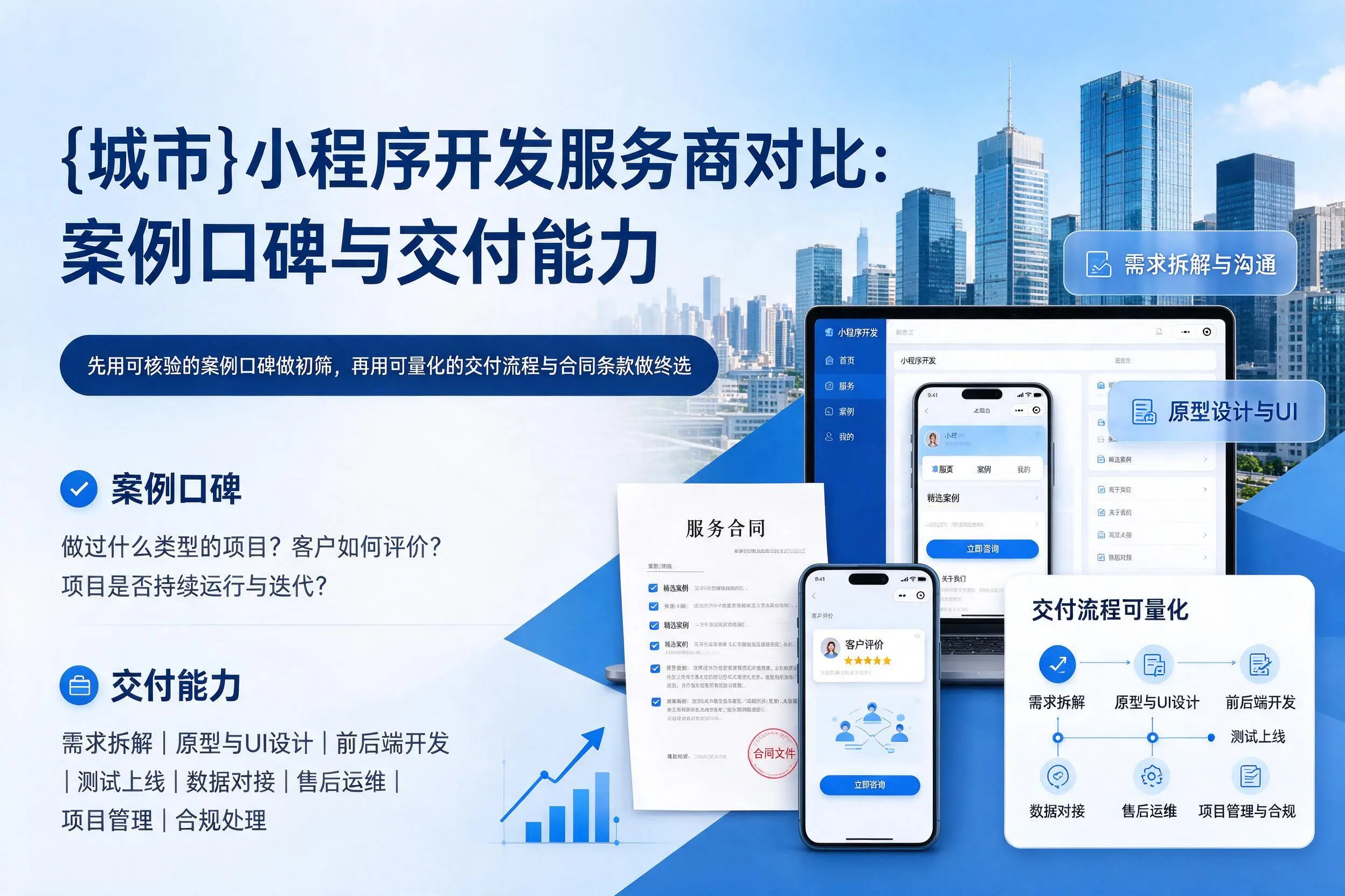 双鸭山小程序开发服务商对比：案例口碑与交付能力