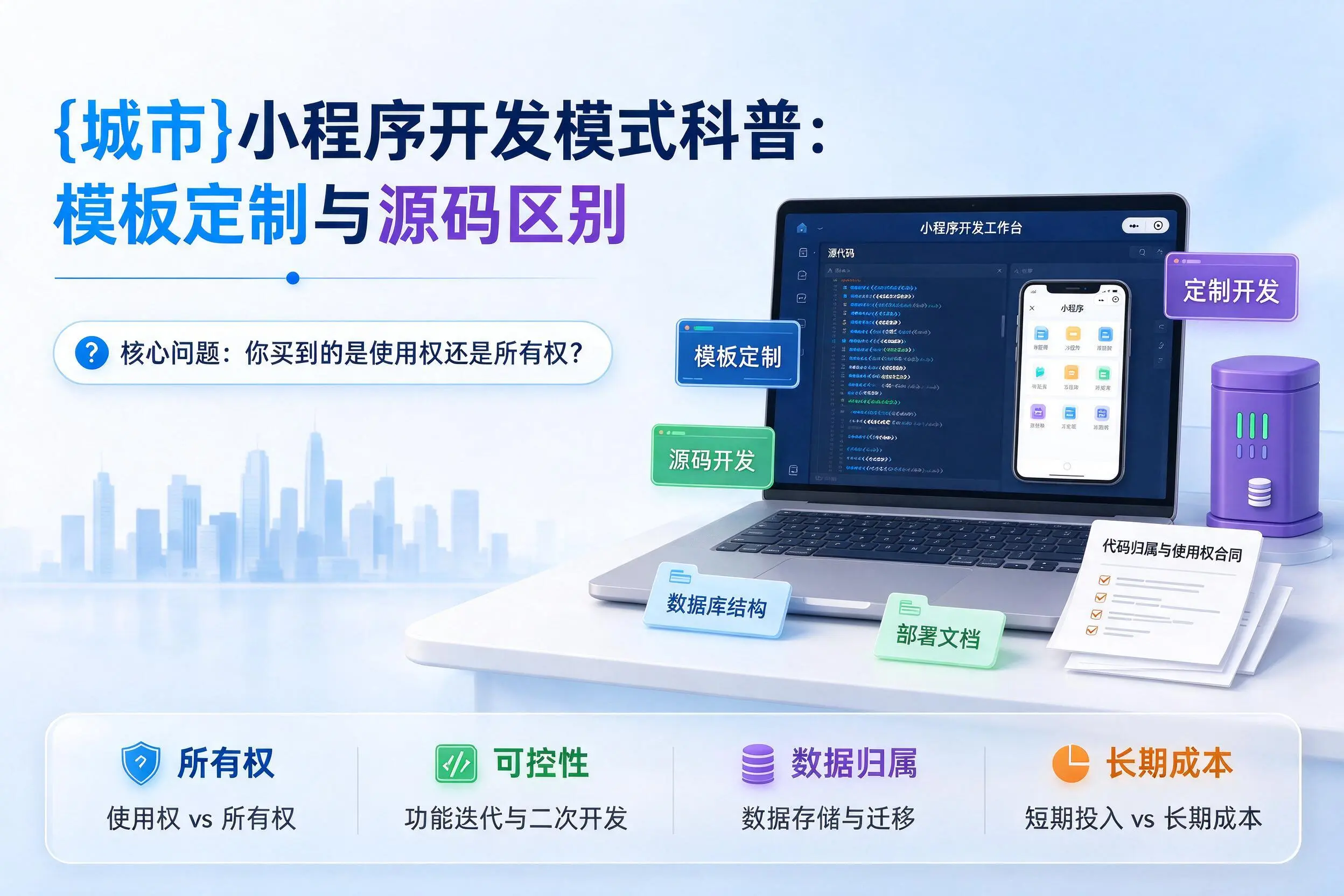 双鸭山小程序开发模式科普：模板定制与源码区别