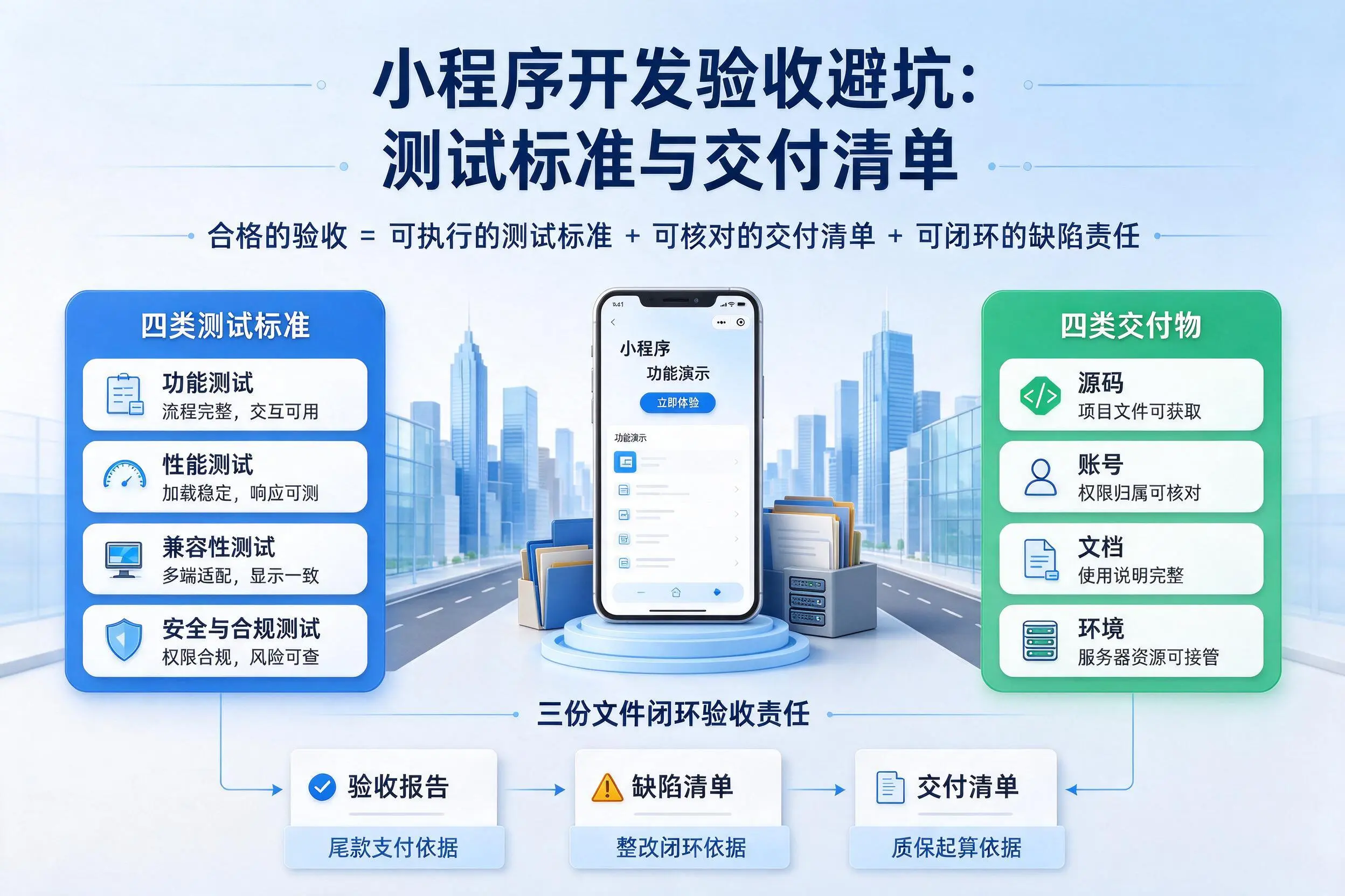 双鸭山小程序开发验收避坑：测试标准与交付清单