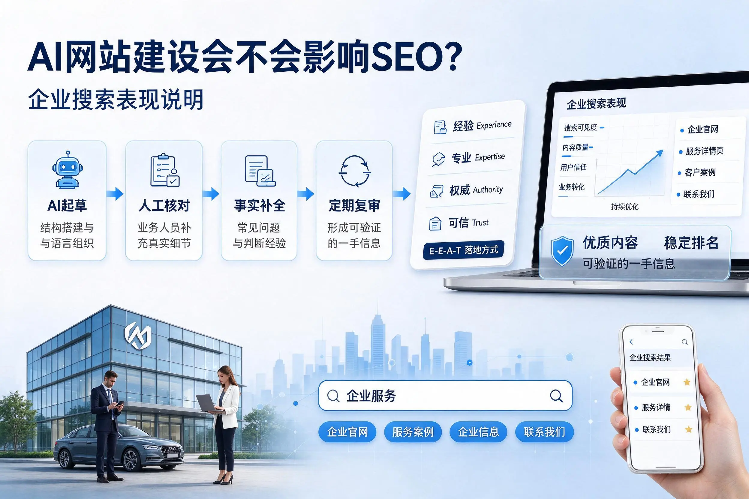 AI网站建设会不会影响SEO？双鸭山企业搜索表现说明