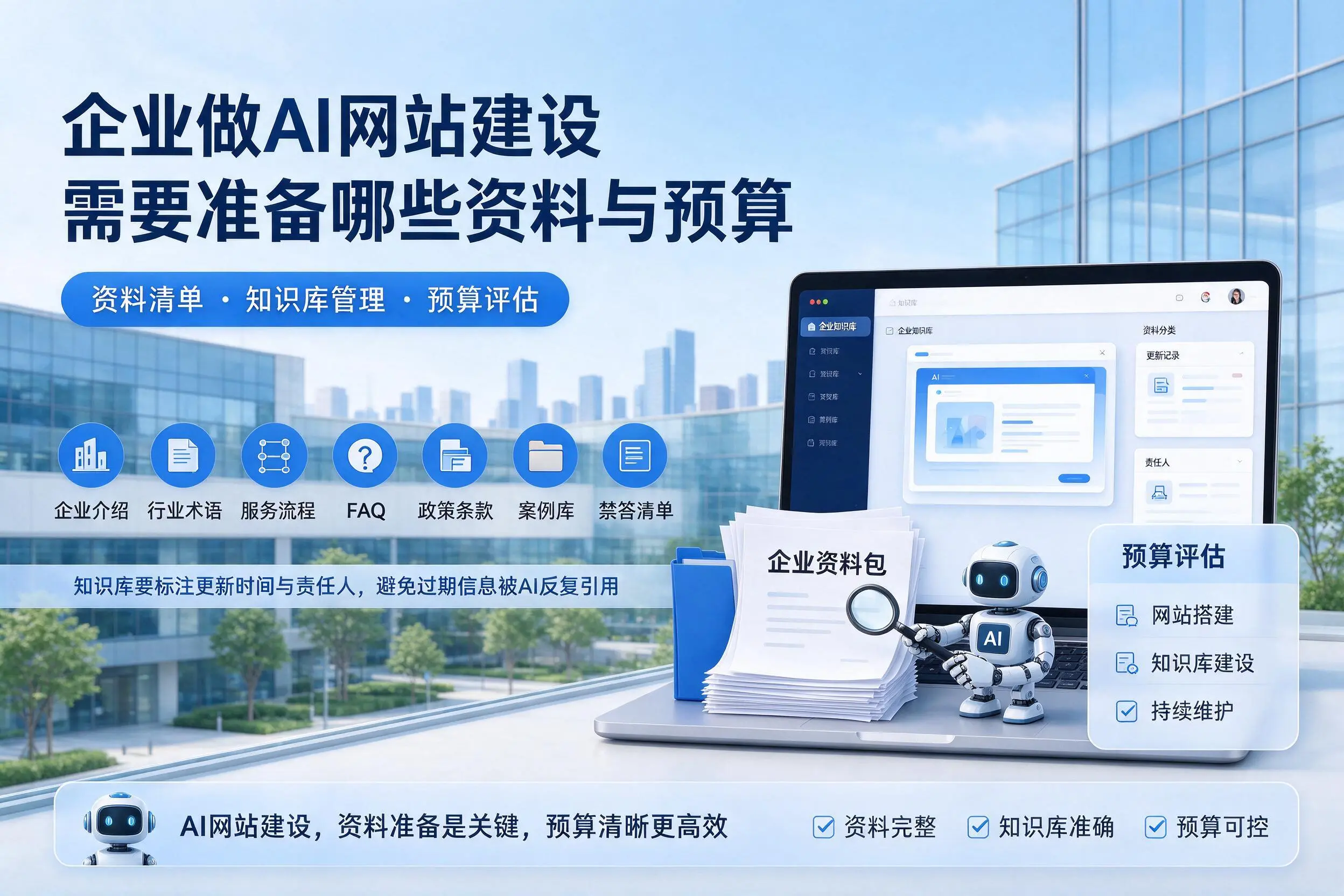 双鸭山企业做AI网站建设需要准备哪些资料与预算