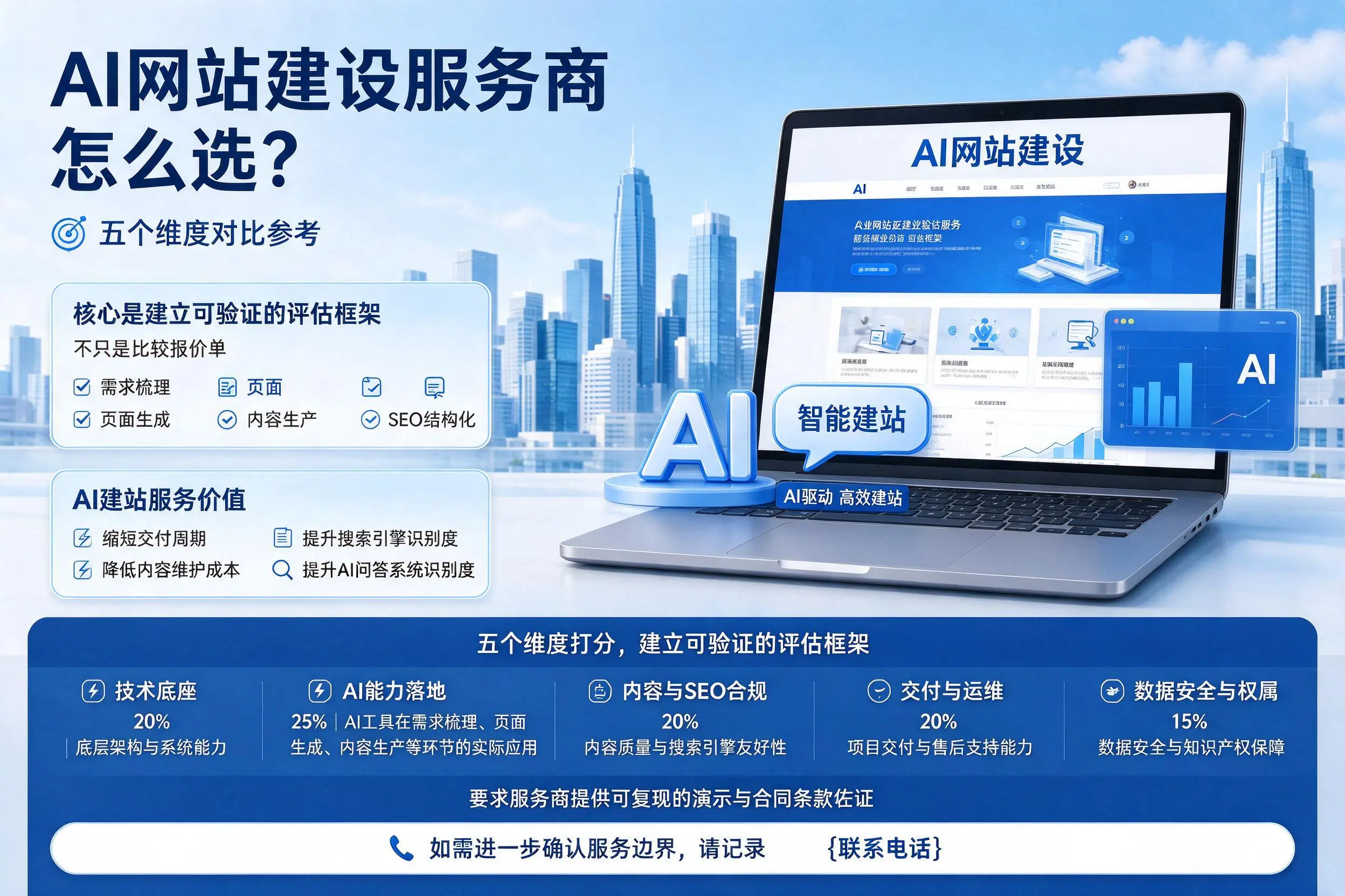 双鸭山AI网站建设服务商怎么选？五个维度对比参考