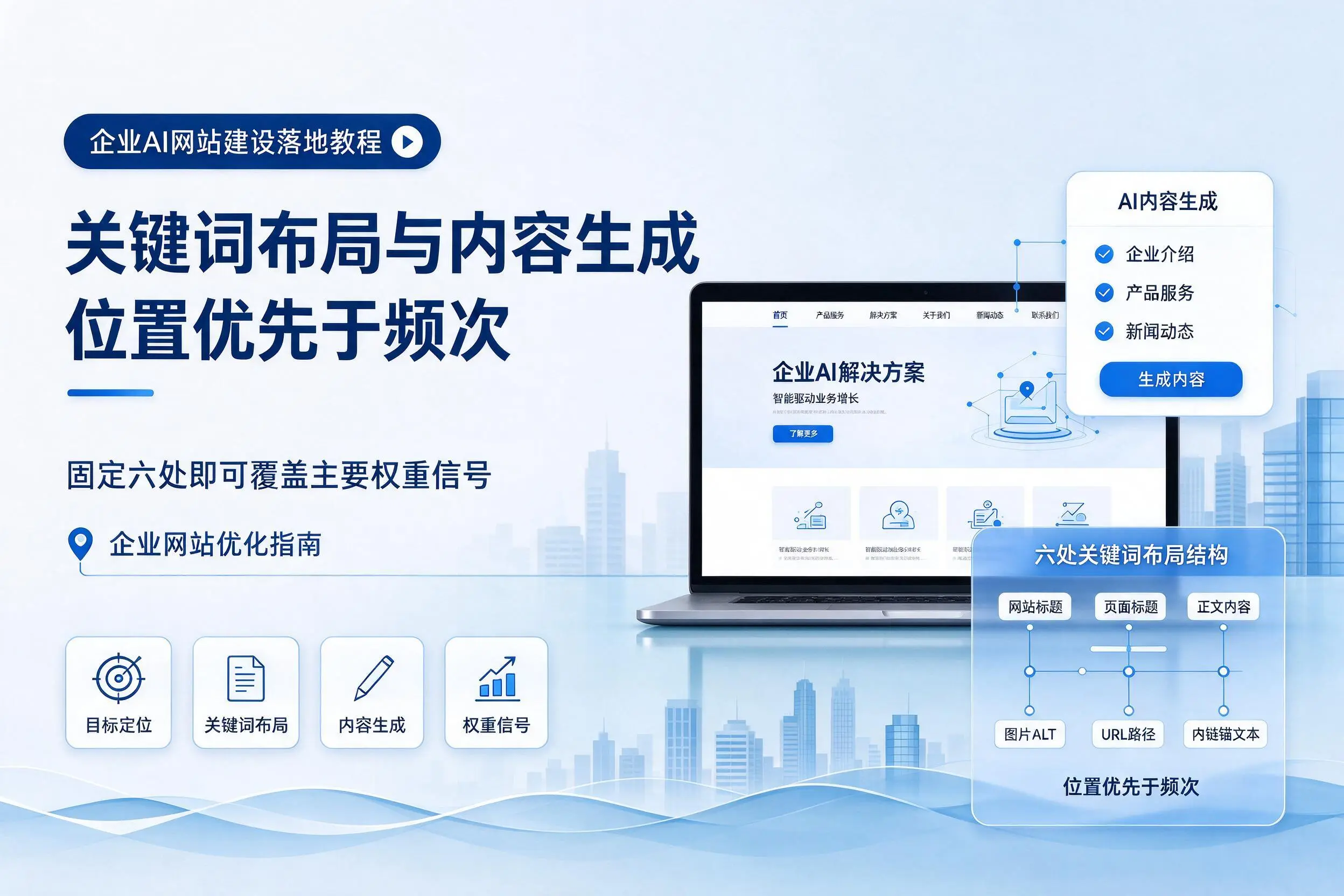 双鸭山企业AI网站建设落地教程：关键词布局与内容生成