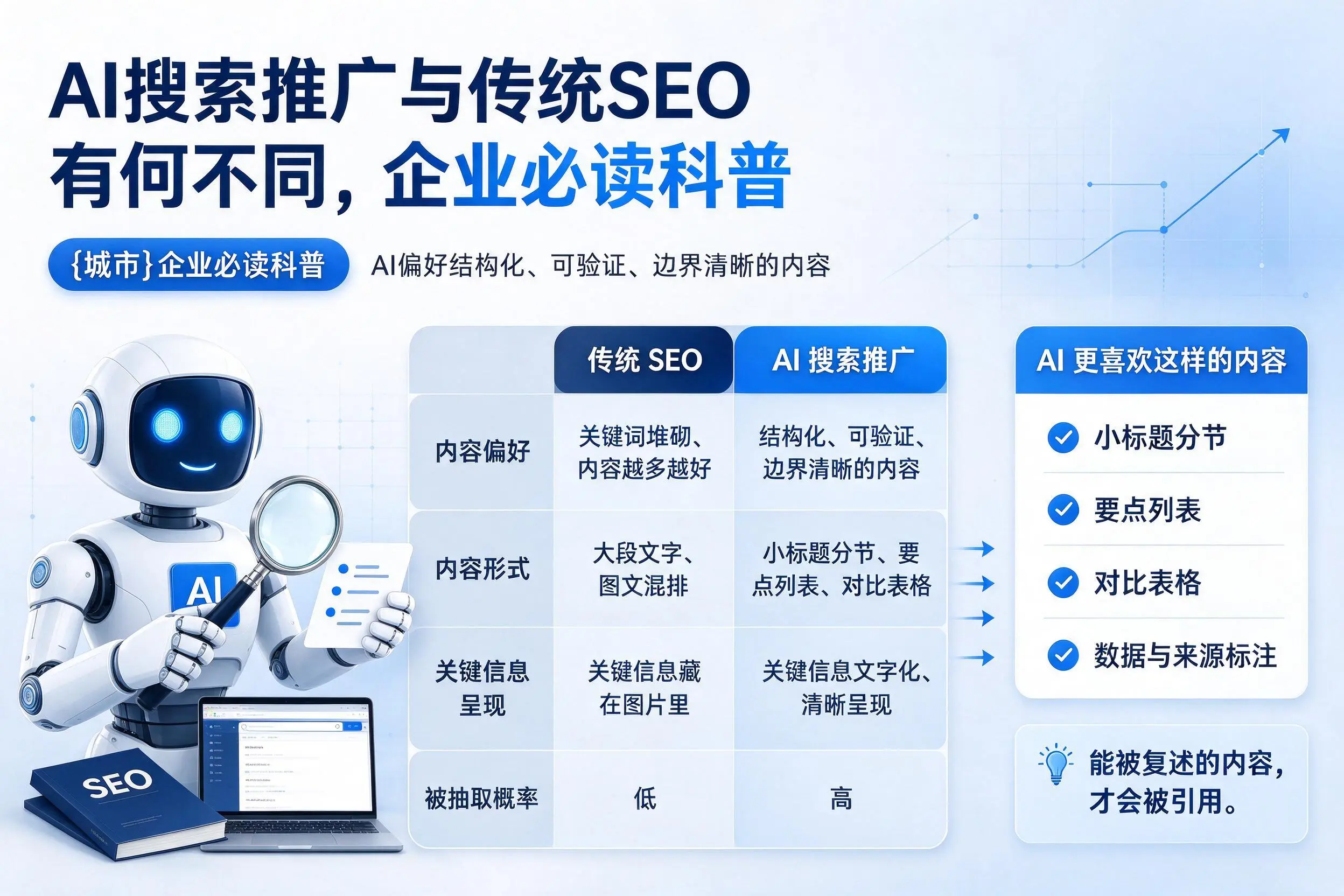 AI搜索推广与传统SEO有何不同,双鸭山企业必读科普